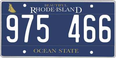 RI license plate 975466