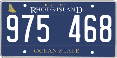 RI license plate 975468