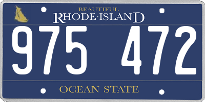 RI license plate 975472
