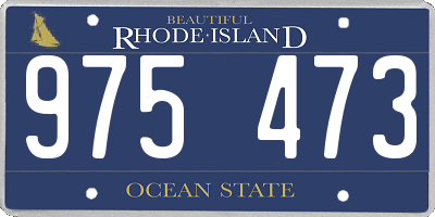 RI license plate 975473