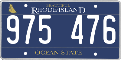RI license plate 975476