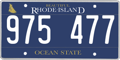 RI license plate 975477