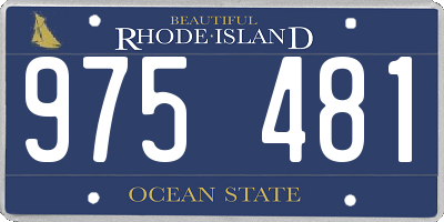 RI license plate 975481