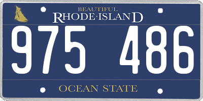 RI license plate 975486
