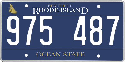 RI license plate 975487