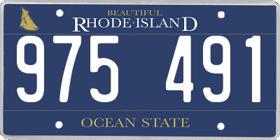 RI license plate 975491