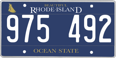RI license plate 975492