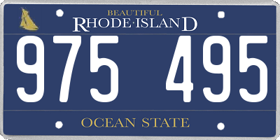 RI license plate 975495