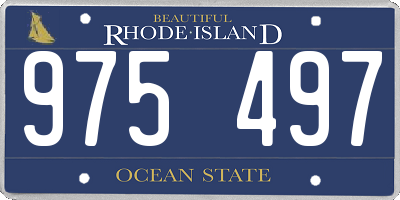 RI license plate 975497