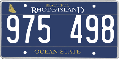 RI license plate 975498