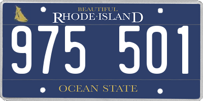 RI license plate 975501