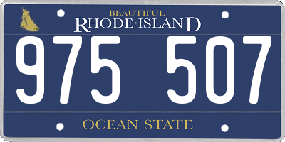 RI license plate 975507