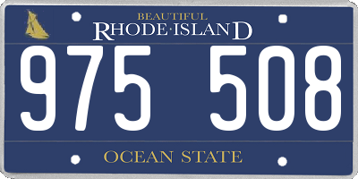 RI license plate 975508
