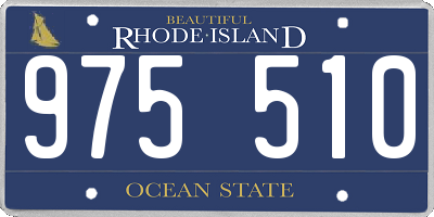 RI license plate 975510