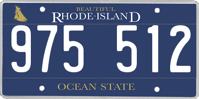 RI license plate 975512