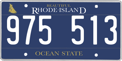RI license plate 975513