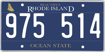 RI license plate 975514