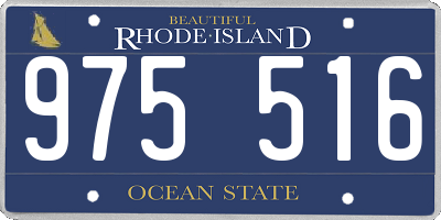 RI license plate 975516
