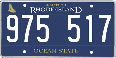 RI license plate 975517