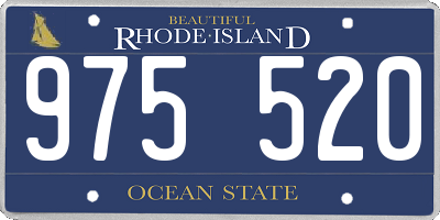 RI license plate 975520