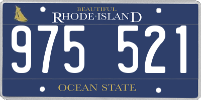 RI license plate 975521
