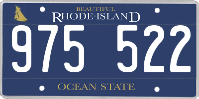 RI license plate 975522