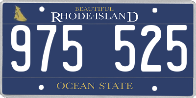 RI license plate 975525