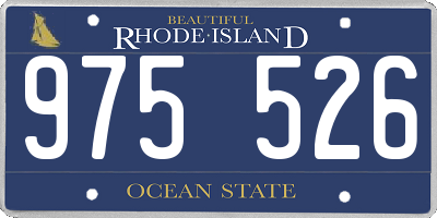 RI license plate 975526