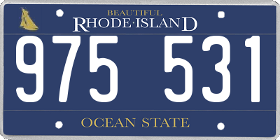RI license plate 975531
