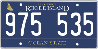 RI license plate 975535