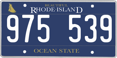RI license plate 975539