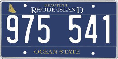 RI license plate 975541