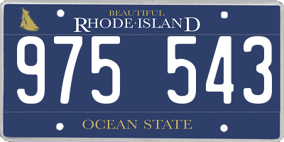 RI license plate 975543