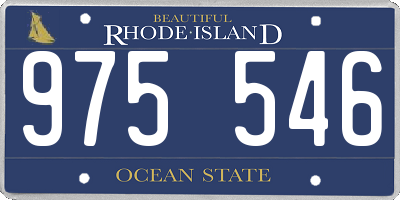 RI license plate 975546