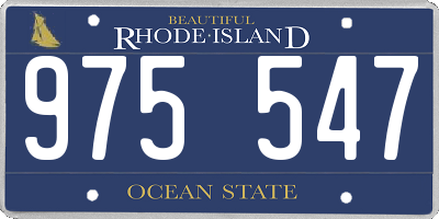 RI license plate 975547