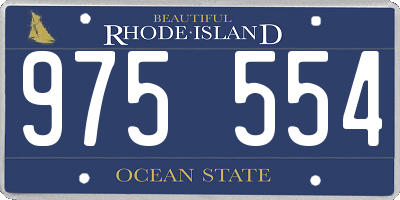 RI license plate 975554