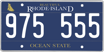 RI license plate 975555