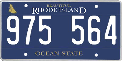 RI license plate 975564