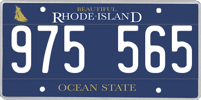 RI license plate 975565