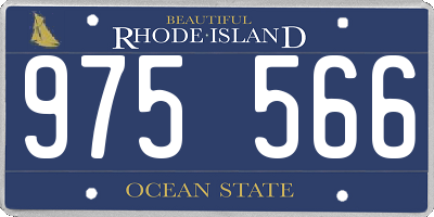RI license plate 975566