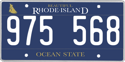 RI license plate 975568