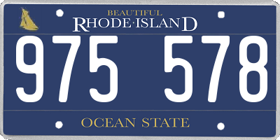 RI license plate 975578