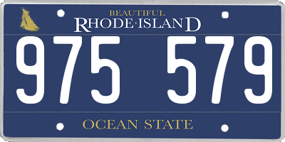 RI license plate 975579