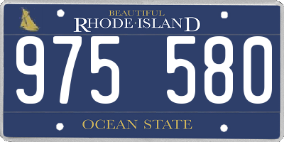RI license plate 975580