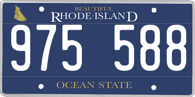 RI license plate 975588