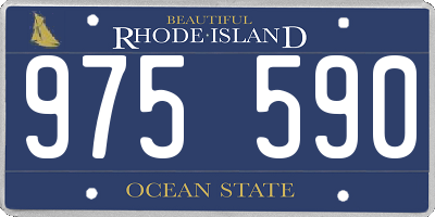 RI license plate 975590