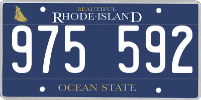 RI license plate 975592