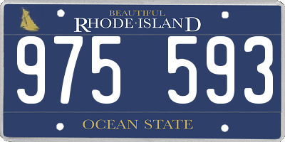 RI license plate 975593