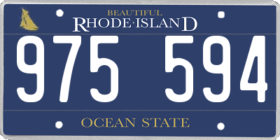 RI license plate 975594