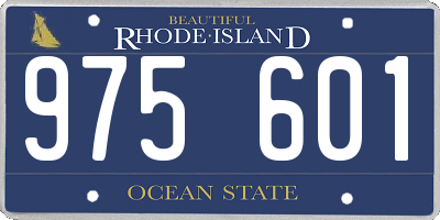 RI license plate 975601